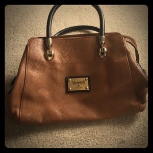 Beautiful two toned Italian leather bag